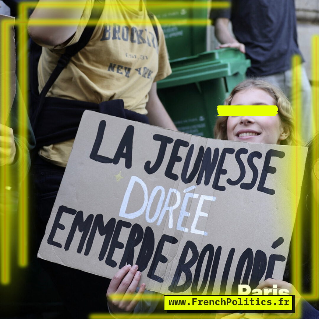 Photograph of a high-school protest sign; the text has not yet been transcribed.